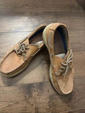 Bjorndal Men's Tan Leather Boat Shoes